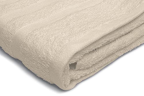 1 x Handtuch, 500 g, 100 % Baumwolle, 50 x 100 cm, cremefarben von Home Linge Passion