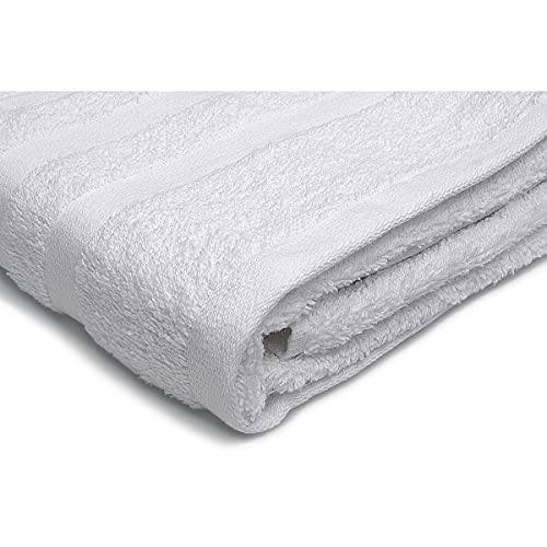 Handtuch-Set, 500 g, 100 % Baumwolle, 50 x 100 cm, Weiß von Home Linge Passion