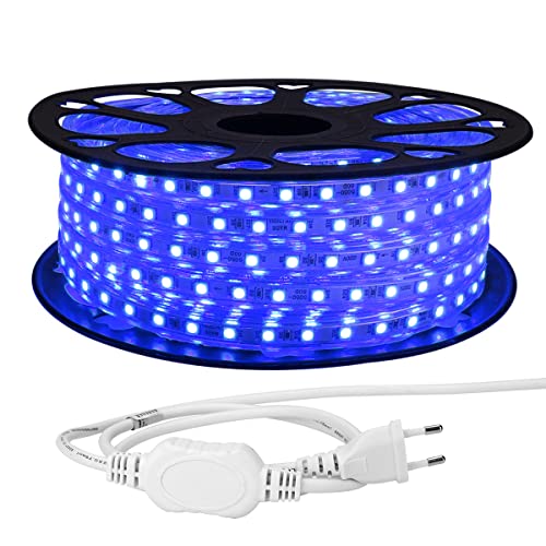 LE 25M 230V RGB LED-Streifenlicht, 5050 SMD-LED-Bandlicht, mehrfarbig, Dimmbar, wasserdicht IP65, verzieren Weihnachten, Party und Hochzeit in Outdoor/Indoor von Lepro