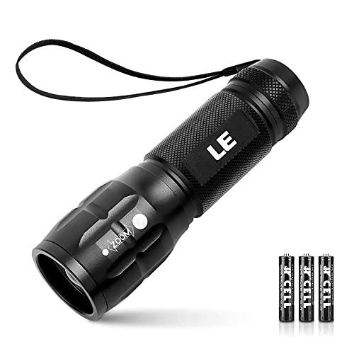 LE LED Taschenlampe Klein, LE1000 Extrem Hell Zoombare Mini Taschenlampen Batteriebetrieben für Kinder, Tragbare Flashlight, Wasserdichte Torch, Handlampe für Camping, Outdoor, Wandern, Notfälle von Lighting EVER