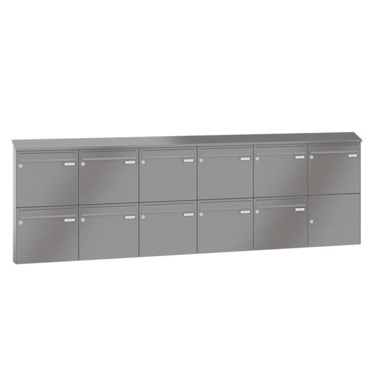 LEABOX 11er Aufputzbriefkasten in RAL 9010 - LEA20 von LEABOX