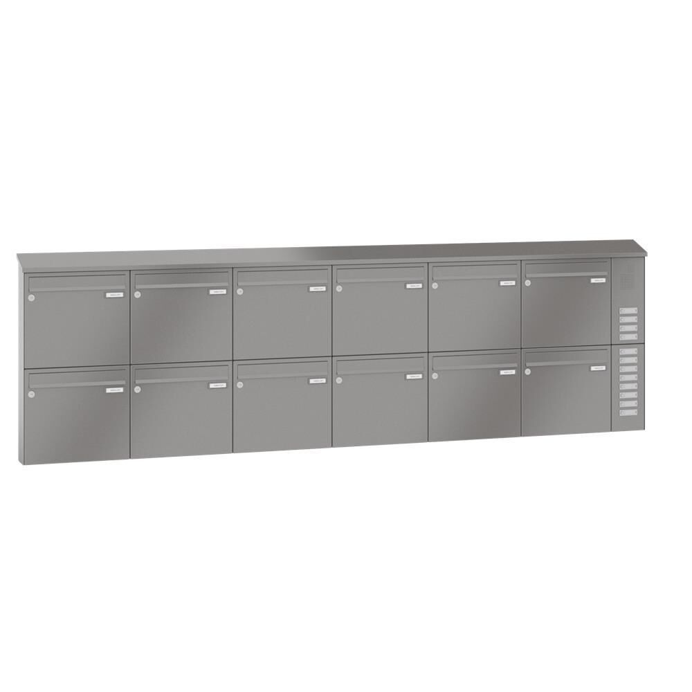 LEABOX 12er Aufputzbriefkasten mit Sprechfeld in RAL 6005 - LEA20 LEABOX 12er Aufputzbriefkasten mit Sprechfeld in RAL 6005 - LEA20 von LEABOX