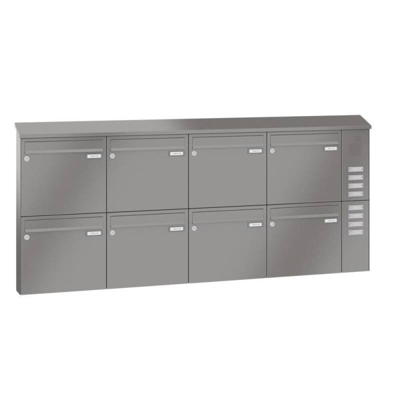 LEABOX 8er Aufputzbriefkasten mit Sprechfeld in RAL 6005 - LEA20 von LEABOX