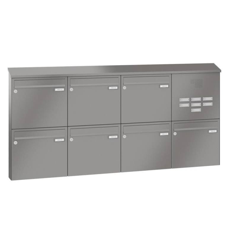 LEABOX 7er Aufputzbriefkasten mit Sprechfeld in RAL 7016 - LEA20 von LEABOX