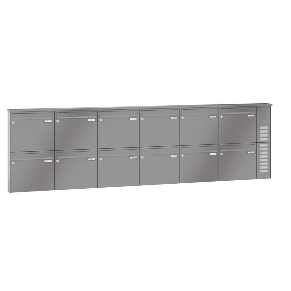 LEABOX 12er Aufputzbriefkasten mit Sprechfeld in RAL 9010 - LEA3 LEABOX 12er Aufputzbriefkasten mit Sprechfeld in RAL 9010 - LEA3 von LEABOX