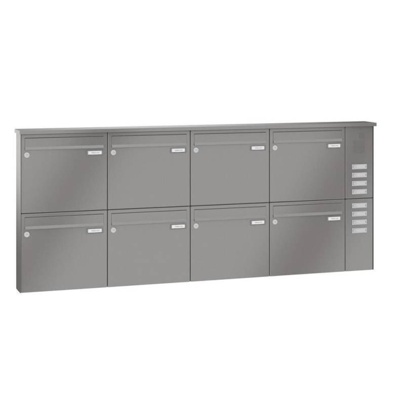 LEABOX 8er Aufputzbriefkasten mit Sprechfeld in RAL 9016 - LEA3 von LEABOX