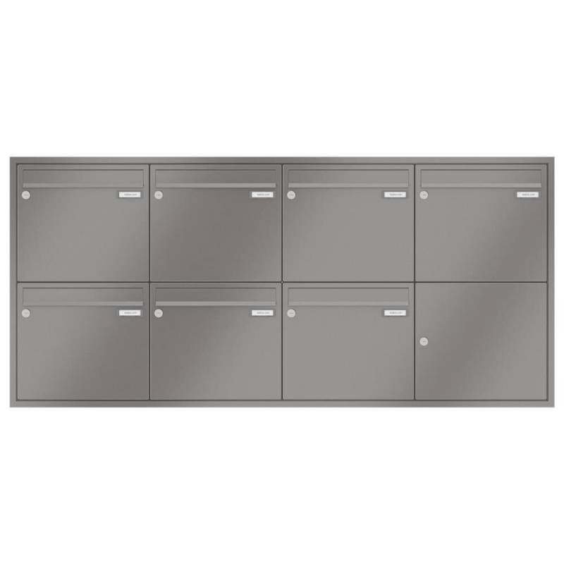 LEABOX 7er Unterputzbriefkasten in RAL 8028 von LEABOX