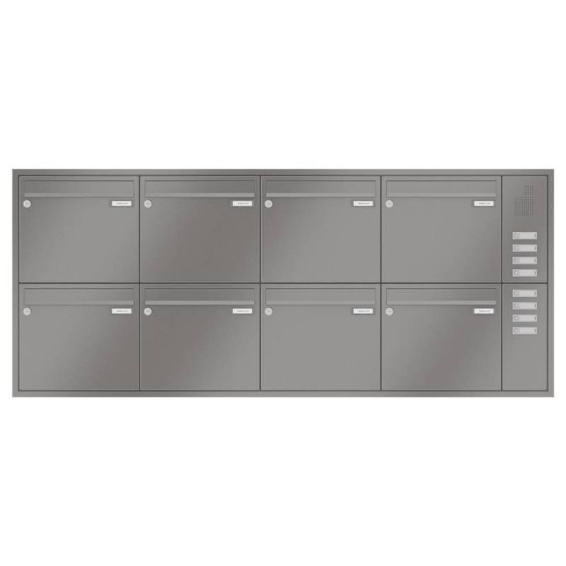 LEABOX 8er Unterputzbriefkasten mit Sprechfeld in RAL 7016 von LEABOX