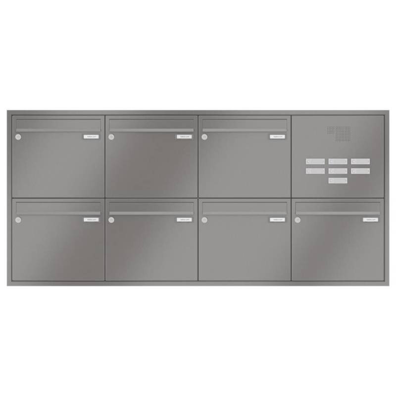 LEABOX 7er Unterputzbriefkasten mit Sprechfeld in RAL 9016 von LEABOX