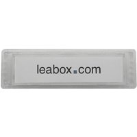 leabox Namensschild klar 75x22 von LEABOX