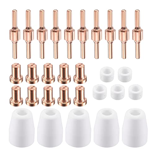 30 Stück für CUT-40 LGK-40 PT-31 Plasma-Cutter Zubehör Spitzen Elektroden Taschenlampe Verbrauchbare Luft Plasma-Cutter Schneiddüsen von LEADSDGE