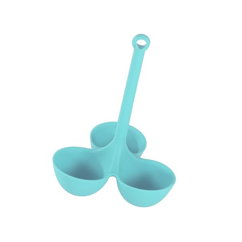 Antihaftbeschichteter Eier-Kocheinsatz, flexibler Eierhalter, Hitzeschutz, Frühstücks-Pochierer, geeignet für sicheres Kochen, Dampfgarer von LEADSDGE
