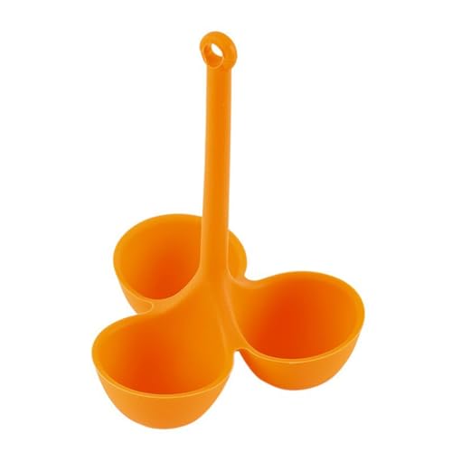 Antihaftbeschichteter Eier-Kocheinsatz, flexibler Eierhalter, Hitzeschutz, Frühstücks-Pochierer, geeignet für sicheres Kochen, Dampfgarer von LEADSDGE