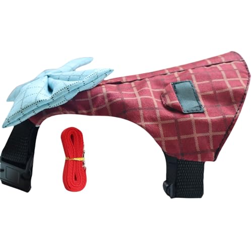 Geschirr für Haustiere, sicheres Gehen, Laufen, Outdoor, einfache Kontrolle, Haustiergeschirr für Kaninchen, Kleintierleine von LEADSDGE