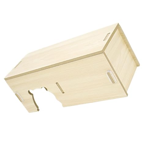 Höhlenhaus für Hamster, Holz, ideal für die Schaffung einer lustigen Umgebung für Kleintierversteck Käfigdekoration, Igelhaus Höhlenhaus für Hamster, Holz, ideal für die Schaffung einer lustigen Umgebung für Kleintierversteck Käfigdekoration, Igelhaus von LEADSDGE