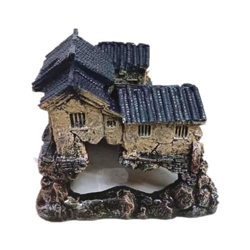 Kunstharz Antike Gebäude Terrarien Dekoration Aquarien Landschaft Aquarien Büro Desktop Ornament Harz von LEADSDGE