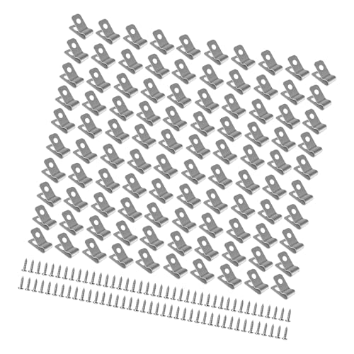 LEADSDGE 100 Stück rostbeständige Edelstahl-Drahtzaun-Clips für einfache Installation und stabile Gartenzaun-Clips von LEADSDGE