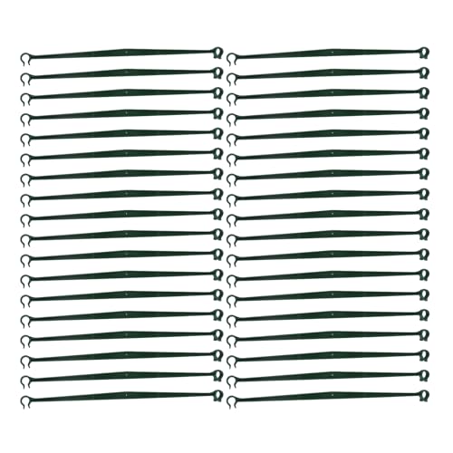 LEADSDGE 36 Stück Pflanzenstecker Arme Verbindungsclips 30 cm unterstützt Rankgitter für Gartenstecker für Tomatenkäfig, erweiterbare Tomatenkäfigverbinder von LEADSDGE