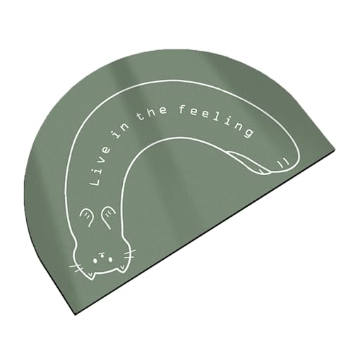 LEADSDGE Bodenmatte, Badematte, Tierdruck, Kieselgur, Schlamm, Badezimmermatte, schnell trocknend, saugfähig, Fußpolster, 60 x 90 cm, Hauseingangsteppich von LEADSDGE