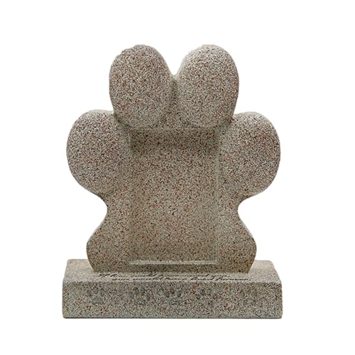 LEADSDGE Haustier Gedenkstätte Haustier Hund Katzen Grabstein Pfoten Form Skulptur für Innen und Außen Katzen Gedenkfigur Tier Grab Dekoration LEADSDGE Haustier Gedenkstätte Haustier Hund Katzen Grabstein Pfoten Form Skulptur für Innen und Außen Katzen Gedenkfigur Tier Grab Dekoration von LEADSDGE