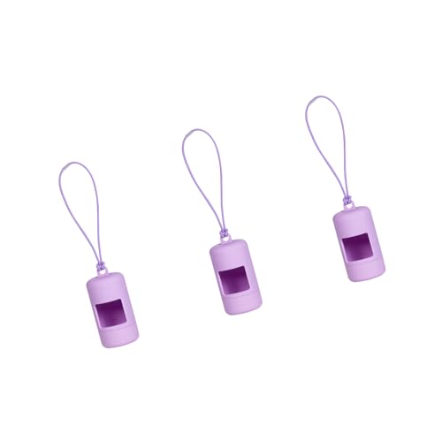 LEADSDGE Hundekotbeutelhalter, elastisches Seil, Abfallspender, drehbarer Kotspender für Outdoor-Aktivitäten, 3-teiliges Set, Hundekotbeutelhalter von LEADSDGE