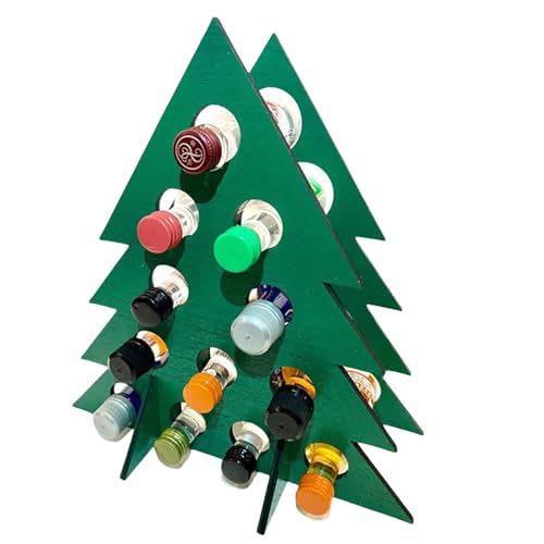 LEADSDGE Stabiler Weinflaschenhalter aus Holz, elegantes Weinregal mit Weihnachts-Countdown-Designs für Party-Enthusiasten, Weinglasregal LEADSDGE Stabiler Weinflaschenhalter aus Holz, elegantes Weinregal mit Weihnachts-Countdown-Designs für Party-Enthusiasten, Weinglasregal von LEADSDGE