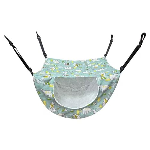 LEADSDGE Verstellbare Katzen-Hängematte-Bett, maschinenwaschbar, mit stabilen Seilen, für Käfige, Bäume und Fenster, Entspannung, Katzenkäfig-Hängematte von LEADSDGE