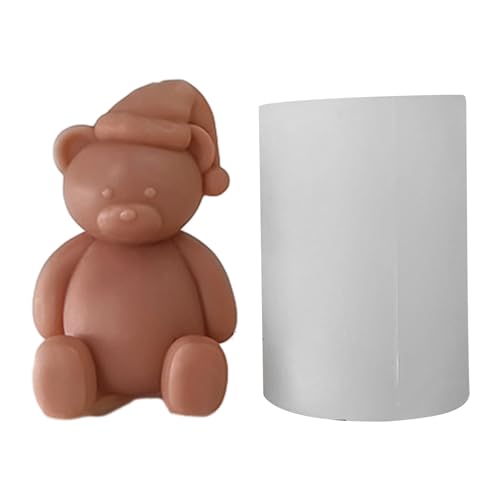 Lustige und bezaubernde 3D-Cartoon-Bär-Silikonform, einzigartige Seifen und Gips, Epoxidharz-Formen von LEADSDGE