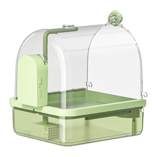 Papageien-Badewanne, automatisches Pumpen, Vogelbrunnen, verstellbar, fließend, für Haustiere, zirkulierend, verdicktes ABS, automatisches Wasser von LEADSDGE