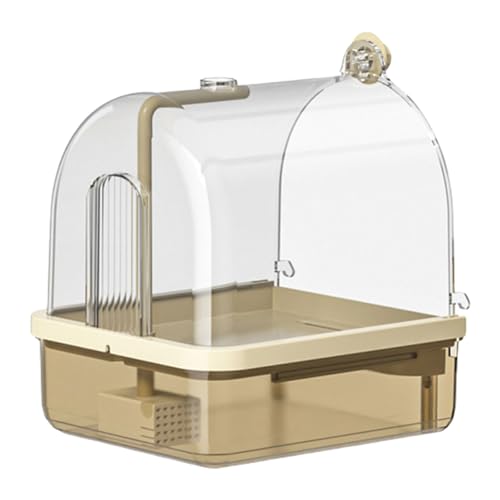 Papageien-Badewanne, automatisches Pumpen, Vogelbrunnen, verstellbar, fließend, für Haustiere, zirkulierend, verdicktes ABS, automatisches Wasser von LEADSDGE