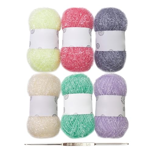 Scrubs Garn für Geschirrtücher, Häkeln, Polyester, Häkeln mit Haken, handgefertigt, glitzernd, Peeling, für Geschirrtücher, Häkeln, handgefertigt Scrubs Garn für Geschirrtücher, Häkeln, Polyester, Häkeln mit Haken, handgefertigt, glitzernd, Peeling, für Geschirrtücher, Häkeln, handgefertigt von LEADSDGE