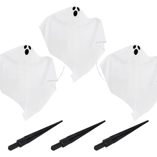 Set mit 3 gruseligen Halloween-Themen, Veranda-Dekoration, leuchtende Specter-Figuren mit Lichtern, Festlichkeiten, Hof-Ornament, Halloween-Partyzubehör Set mit 3 gruseligen Halloween-Themen, Veranda-Dekoration, leuchtende Specter-Figuren mit Lichtern, Festlichkeiten, Hof-Ornament, Halloween-Partyzubehör von LEADSDGE