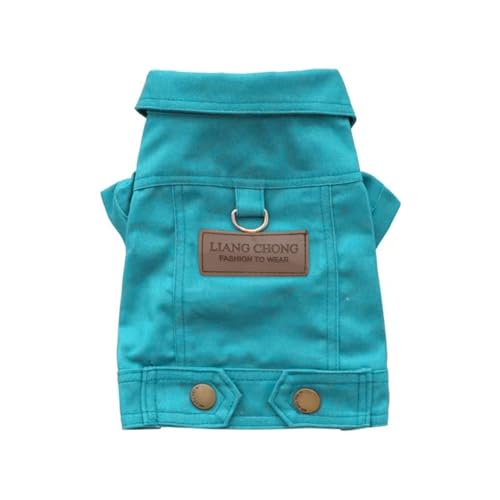 Tractions Cowboy-Mantel für Hunde, Herbst, Haustier, klein, schöne Haustierkleidung, Traktionen, Denim-Jacken für Herbst und Winter Tractions Cowboy-Mantel für Hunde, Herbst, Haustier, klein, schöne Haustierkleidung, Traktionen, Denim-Jacken für Herbst und Winter von LEADSDGE