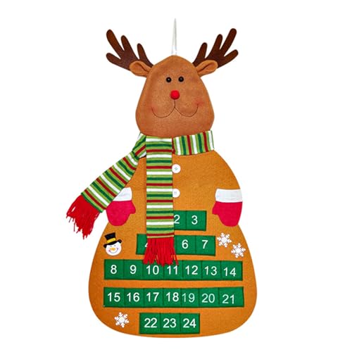 Zarte Weihnachtsbaumform Hängende Adventskalender Ornament Wand Stoff Dekoration für Zuhause und Büro Festival Wand Zarte Weihnachtsbaumform Hängende Adventskalender Ornament Wand Stoff Dekoration für Zuhause und Büro Festival Wand von LEADSDGE