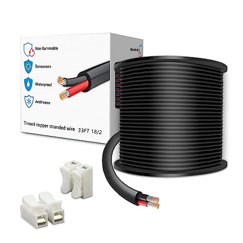 LEADTOPS 10M 18 Gauge 18/2 2 Adriges Elektrodraht 2 Poliges Kabel 2x0,8mm² für LED -Licht, Automobile, Boot, Equitment LEADTOPS 10M 18 Gauge 18/2 2 Adriges Elektrodraht 2 Poliges Kabel 2x0,8mm² für LED -Licht, Automobile, Boot, Equitment von LEADTOPS