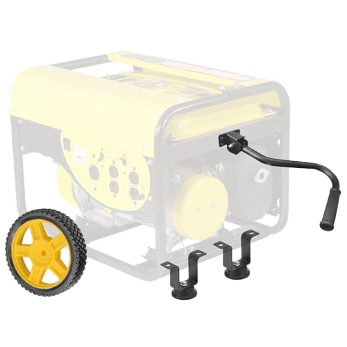 8 Zoll Never-Flat Generator Wheel Kit für Predator 4000 6500 8750 Watt Generatoren, ausgestattet mit einem verstellbaren Griff von LEAFLEX
