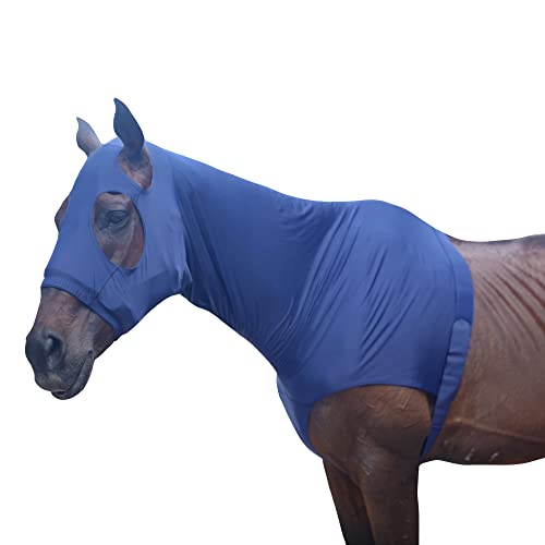 LEAFOREST Pferdekapuze Lycra Stretch mit Reißverschluss Navy XXL LEAFOREST Pferdekapuze Lycra Stretch mit Reißverschluss Navy XXL von LEAFOREST