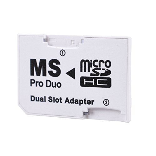 LEAGY PSP Memory Stick Pro Duo Adapter (Dual Slot Adapter) Weiß von LEAGY
