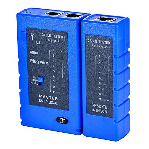 LEAGY Kabeltester Netzwerkkabel Tester für RJ45 RJ11 RJ12 CAT5 CAT6 UTP USB LAN Draht Ethernet LEAGY Kabeltester Netzwerkkabel Tester für RJ45 RJ11 RJ12 CAT5 CAT6 UTP USB LAN Draht Ethernet von LEAGY