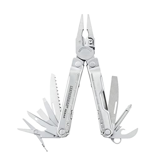 LEATHERMAN - Rebar Knifeless, kompaktes Multi-Tool mit 16 wichtigen Werkzeugen, ohne Messerklinge, mit Nylon Holster von LEATHERMAN