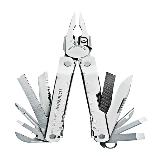 Leatherman Super Tool 300 - 19-in-1-Multi-Tool mit starker Zange für harte Jobs - Silber mit Molle-Holster Leatherman Super Tool 300 - 19-in-1-Multi-Tool mit starker Zange für harte Jobs - Silber mit Molle-Holster von LEATHERMAN