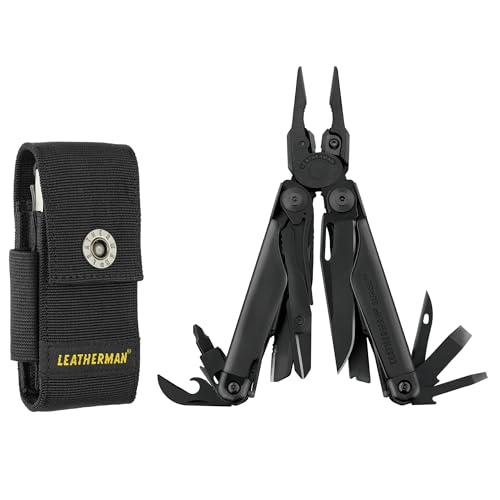 Leatherman Surge Multi-Tool – Hochwertiges Multifunktionswerkzeug mit 21 praktischen Tools – Ideal für den Outdoor- und Camping-Bereich – Schwarz von LEATHERMAN