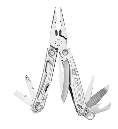 Leatherman Bolster Multi-Tool - 13-in-1 Werkzeuge - Mit Zange, 420HC-Messer, Taschenclip – Leichtes Edelstahl von LEATHERMAN