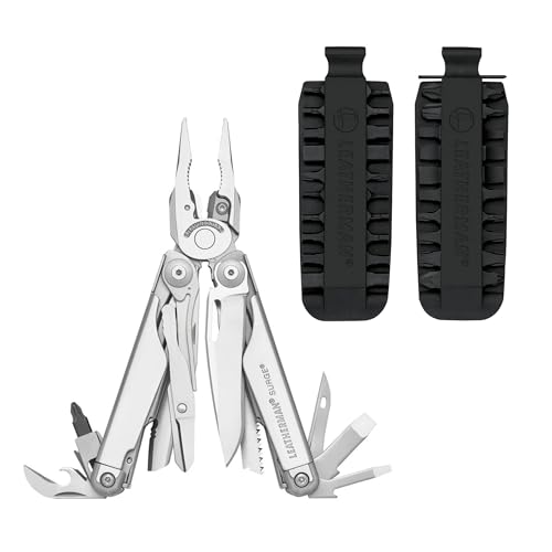 Leatherman Bundle mit Surge Multi-Tool Edelstahl und Leatherman Bit Kit 42 - Leistungsstarkes Werkzeugset Kombi-paket von LEATHERMAN