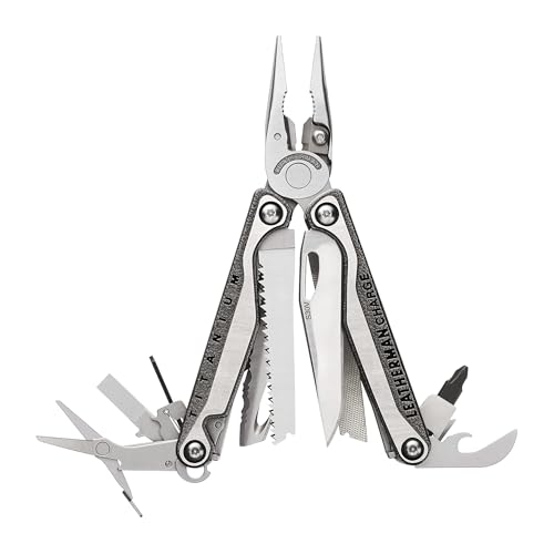 LEATHERMAN Charge Plus TTi Titan-Multitool mit Schere und austauschbaren Premium-Drahtschneidern, aus Edelstahl, hergestellt in den USA von LEATHERMAN