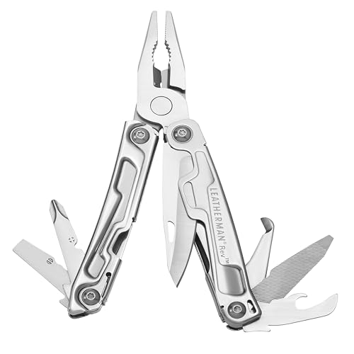Leatherman Rev – Kleines Multi-Tool mit 14 praktischen Werkzeugen – Allzweckwerkzeug für den Outdoor- und Camping-Bereich – Edelstahl von LEATHERMAN