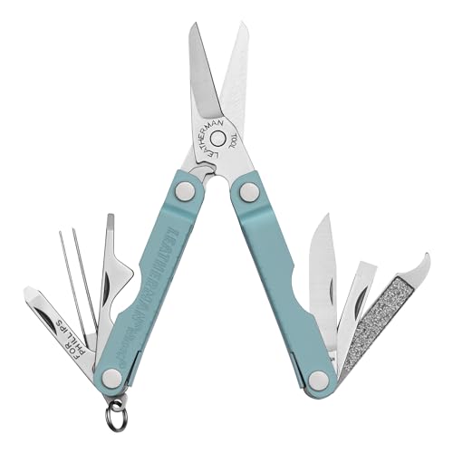 LEATHERMAN Leatherman Micra – Edelstahl-Multitool mit Federschere und 9 weiteren Utensilien für den Alltag – Ideal für den Schlüsselbund – Arctic von LEATHERMAN