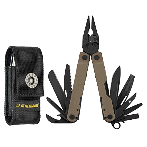 Leatherman Rebar – Kompaktes Multi-Tool mit 17 praktischen Werkzeugen – Allzweckwerkzeug für den Outdoor- und Camping-Bereich – Braun Coyote von LEATHERMAN