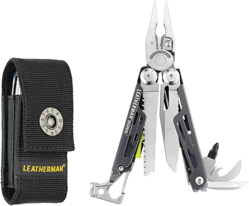Leatherman Signal Multi-Tool - 19 Werkzeuge für Camping & Survival - Grau von LEATHERMAN