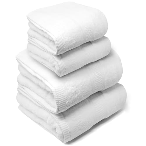 LEBENGOOD 4 Teilig Handtücher Set aus Baumwolle mit Aufhänger 2 Badetuch und 2 Handtücher und, 100% Oeko-TEX, Badetuch, Badetücher, Duschtuch, Duschhandtuch, Badehandtuch, Duschtücher. LEBENGOOD 4 Teilig Handtücher Set aus Baumwolle mit Aufhänger 2 Badetuch und 2 Handtücher und, 100% Oeko-TEX, Badetuch, Badetücher, Duschtuch, Duschhandtuch, Badehandtuch, Duschtücher. von LEBENGOOD
